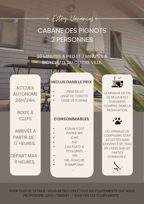Les Cabanes De L'Airial Pignots Andernos-les-Bains Kültér fotó